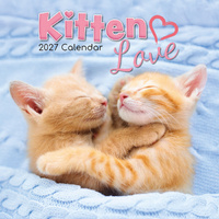2027 Calendar Kitten Love Square Wall, Gifted Stationery GSC27013