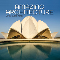 2027 Calendar Amazing Architecture Square Wall, Gifted Stationery GSC27072