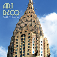 2027 Calendar Art Deco Square Wall, Gifted Stationery GSC27075