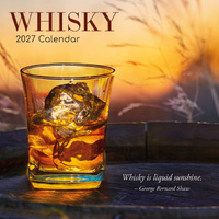 2027 Calendar Whisky Square Wall, Gifted Stationery GSC27130