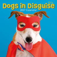 2027 Calendar Dogs in Disguise Square Wall, Gifted Stationery GSC27140