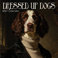 2027 Calendar Dressed Up Dogs Square Wall, Gifted Stationery GSC27141