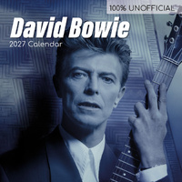 2027 Calendar 100% Unofficial David Bowie Square Wall, Gifted Stationery GSC27157