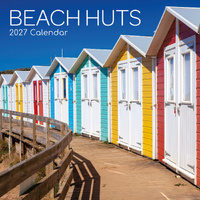 2027 Calendar Beach Huts Square Wall, Gifted Stationery GSC27167