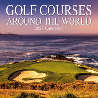 2027 Calendar Golf Courses Around the World Square Wall, Gifted Stationery GSC27172