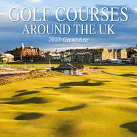 2027 Calendar Golf Courses Around the UK Square Wall, Gifted Stationery GSC27173