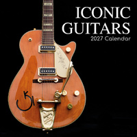 2027 Calendar Iconic Guitars Square Wall, Gifted Stationery GSC27175
