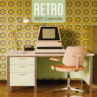 2027 Calendar Retro Square Wall, Gifted Stationery GSC27178