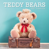 2027 Calendar Teddy Bears Square Wall, Gifted Stationery GSC27180