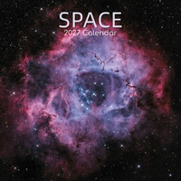 2027 Calendar Space Square Wall, Gifted Stationery GSC27189
