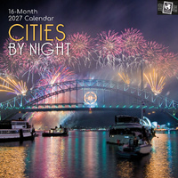 2027 Calendar Passport Collection Cities by Night Square Wall, Gifted Stationery GSC27198