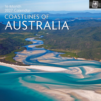 2027 Calendar Passport Collection Coastlines of Australia Square Wall, Gifted Stationery GSC27199
