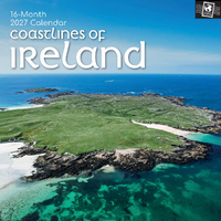 2027 Calendar Passport Collection Coastlines of Ireland Square Wall, Gifted Stationery GSC27200