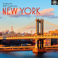 2027 Calendar Passport Collection New York Square Wall, Gifted Stationery GSC27212