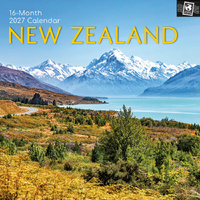 2027 Calendar Passport Collection New Zealand Square Wall, Gifted Stationery GSC27214