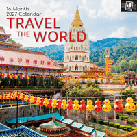 2027 Calendar Passport Collection Travel the World Square Wall, Gifted Stationery GSC27220