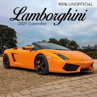 2027 Calendar 100% Unofficial Lamborghini Square Wall, Gifted Stationery GSC27230