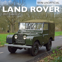 2027 Calendar 100% Unofficial Land Rover Square Wall, Gifted Stationery GSC27231