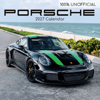 2027 Calendar 100% Unofficial Porsche Square Wall, Gifted Stationery GSC27232