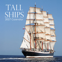 2027 Calendar Tall Ships Square Wall, Gifted Stationery GSC27237