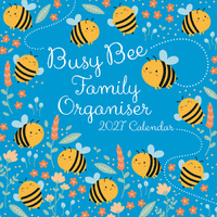 2027 Calendar Busy Bee Family Organiser Square Wall, Gifted Stationery GSC27250