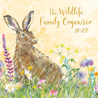 2027 Calendar The Wildlife Family Organiser Square Wall, Gifted Stationery GSC27260