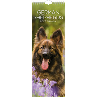 2027 Calendar Paw Prints German Shepherds Slim Wall, Gifted Stationery GSC27279