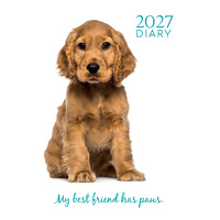 2027 Planner Adorable Dogs Padded A5 Week to View, Gifted Stationery GSC27325