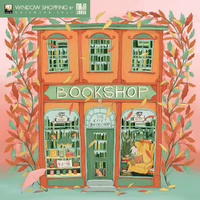 2027 Calendar Window Shopping by Maja Lindberg Square Wall by Flame Tree, CAL2027-073