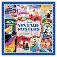 2027 Calendar Disney Vintage Posters Official Square Wall, Danilo I00497
