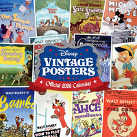 2026 Calendar Disney Vintage Posters Official Square Wall, Danilo I74361