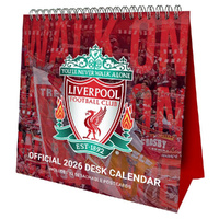 2026 Calendar Liverpool FC Official Postcard Desk Easel, Danilo D76402