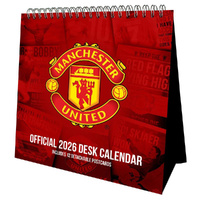 2026 Calendar Manchester United FC Official Single-View Desk Easel, Danilo D76426
