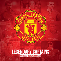 2026 Calendar Manchester United FC Legendary Captains Official Square Wall, Danilo D76921