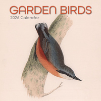 2026 Calendar Garden Birds Square Wall, The Gifted Stationery GSC26074