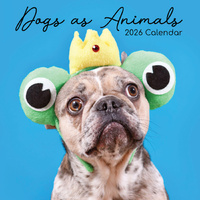 2026 Calendar Dogs as Animals Square Wall, The Gifted Stationery GSC26094