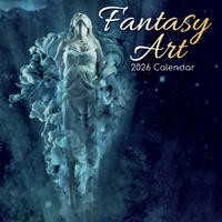 2026 Calendar Fantasy Art Square Wall, The Gifted Stationery GSC26143