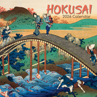 2026 Calendar Hokusai Square Wall, The Gifted Stationery GSC26146