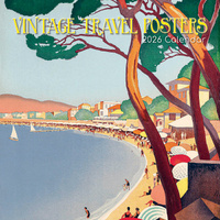 2026 Calendar Vintage Travel Posters Square Wall, The Gifted Stationery GSC26167
