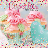 2026 Calendar Cupcakes Square Wall, The Gifted Stationery GSC26198