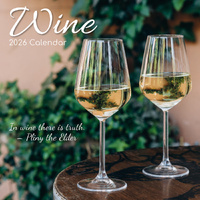 2026 Calendar Wine Square Wall, The Gifted Stationery GSC26203