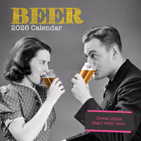 2026 Calendar Beer Square Wall, The Gifted Stationery GSC26205
