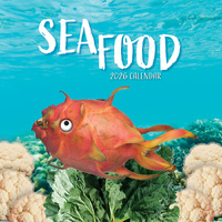 2026 Calendar Sea Food Square Wall, The Gifted Stationery GSC26215