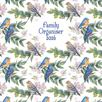 2026 Calendar Birdsong Family Organiser Square Wall, The Gifted Stationery GSC26221