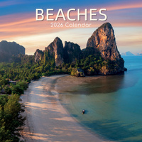 2026 Calendar Beaches Square Wall, The Gifted Stationery GSC26273