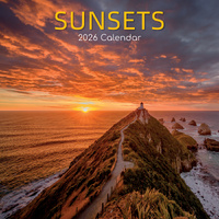 2026 Calendar Sunsets Square Wall, The Gifted Stationery GSC26281