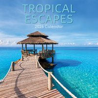 2026 Calendar Tropical Escapes Square Wall, The Gifted Stationery GSC26282