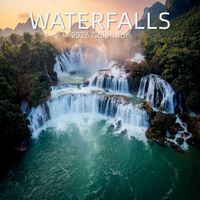 2026 Calendar Waterfalls Square Wall, The Gifted Stationery GSC26284