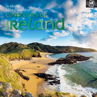 2026 Calendar Passport Collection Coastlines of Ireland 16-Month Square Wall, The Gifted Stationery GSC26291