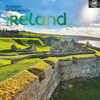 2026 Calendar Passport Collection Ireland 16-Month Square Wall, The Gifted Stationery GSC26295